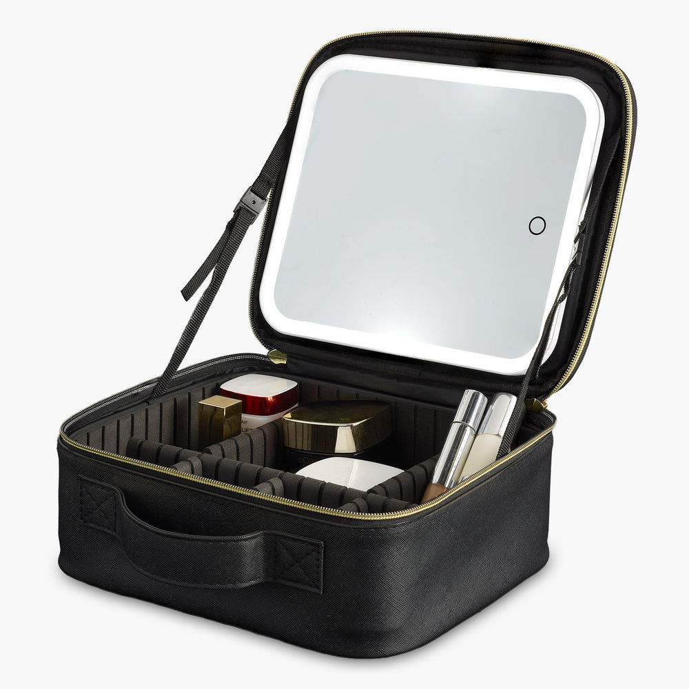 Makeup Case with LED Vanity Mirror