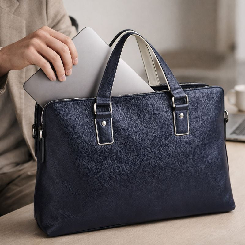 Slim Leather Briefcase