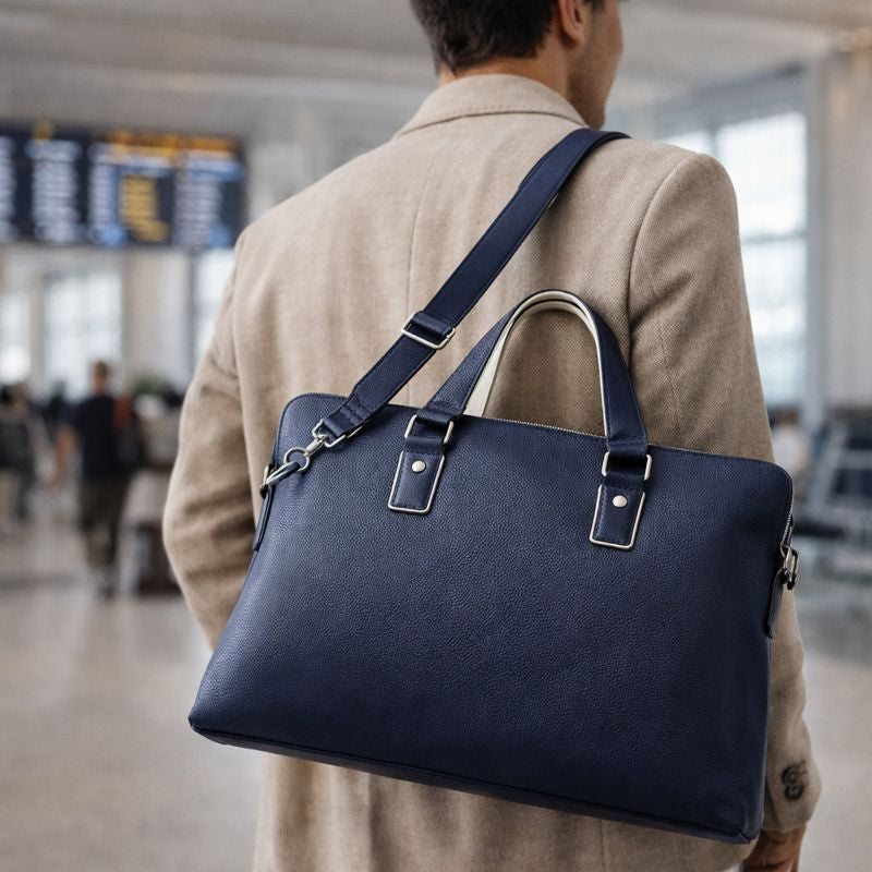 Slim Leather Briefcase